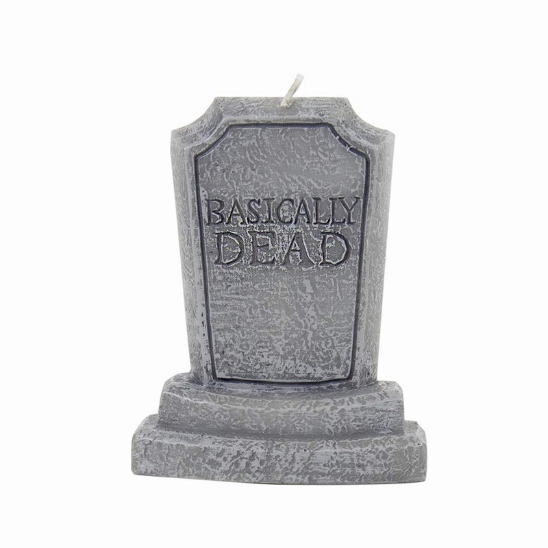 Gift Republic Basically Dead Tombstone Candle, Grey, one Size - Image 1